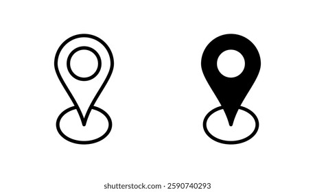 Address icon vector. home location sign and symbol. pinpoint