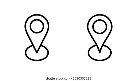 Icono de la Dirección Vector. signo y símbolo de la ubicación de la casa. pinpoint