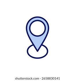 Ícone de endereço vetor. símbolo e símbolo de localização da casa. pinpoint