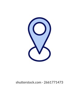 Ícone de endereço vetor. símbolo e símbolo de localização da casa. pinpoint
