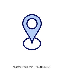 Ícone de endereço vetor. símbolo e símbolo de localização da casa. pinpoint