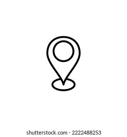 Address Icon Vector Illustration. Home Location Sign And Symbol. Pinpoint