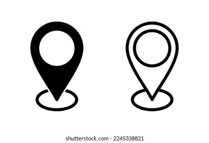Address icon vector illustration. home location sign and symbol. pinpoint