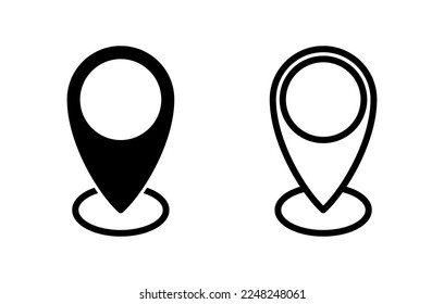 Address icon vector illustration. home location sign and symbol. pinpoint