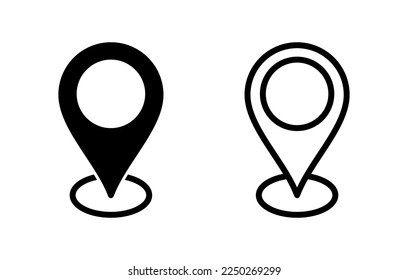 Address icon vector illustration. home location sign and symbol. pinpoint