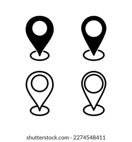Address icon vector illustration. home location sign and symbol. pinpoint