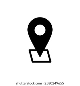 Address icon vector illustration. home location sign and symbol. pinpoint