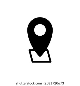 Address icon vector illustration. home location sign and symbol. pinpoint