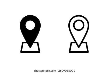 Address icon vector illustration. home location sign and symbol. pinpoint