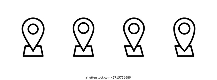 Vektorgrafik des Adresssymbols Heimatstandortzeichen und -symbol. punktgenau