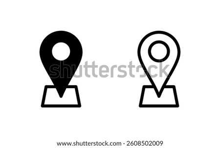 Address icon vector illustration. home location sign and symbol. pinpoint