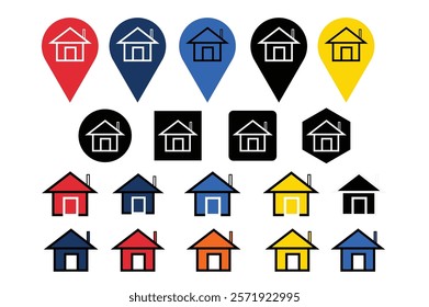 address icon vector locations icon vector design