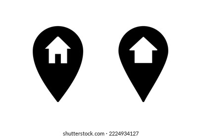 Address icon vector for web and mobile app. home location sign and symbol. pinpoint