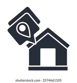 address icon. vector.Editable stroke.linear style sign for use web design,logo.Symbol illustration.