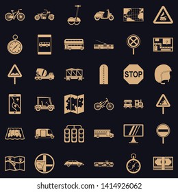 Address icons set. Simple style of 36 address vector icons for web for any design