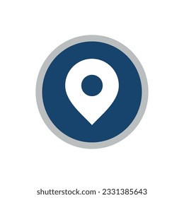 Address or location icon. Label, geolocation marker on the map. Point or route pointer icon on the map. Address designation. Address designation. GPS location symbol.