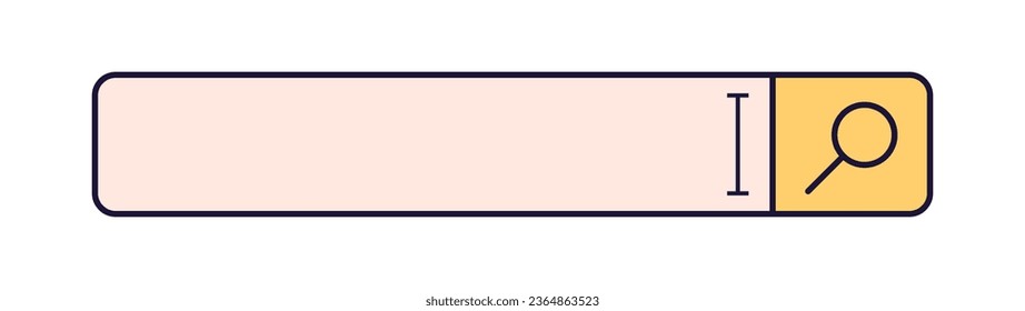 Address and navigation bar icon. Search bar. Vector illustration icon