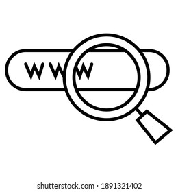 Address and navigation bar icon. Vector illustration