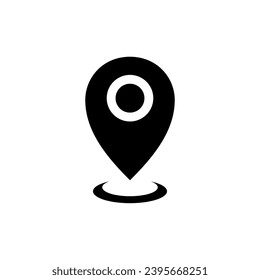 address Simple web black icon in vector
