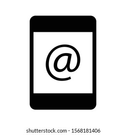 address vector glyph flat icon 
