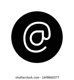 address vector glyph flat icon 