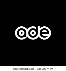 ADE Letter Initial Logo Design Template Vector Illustration