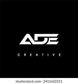 ADE Letter Initial Logo Design Template Vector Illustration
