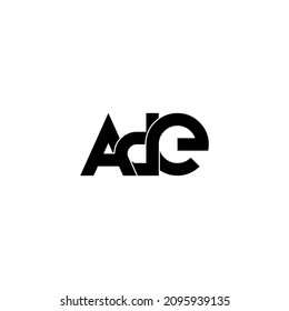 Ade Letter Initial Monogram Logo Design Stock Vector (Royalty Free ...