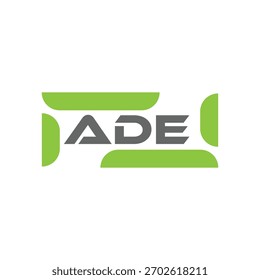 ADE letter logo design on black background. ADE creative initials letter logo concept. ADE letter design