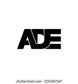 vector de diseño de logotipo de monograma de carta ADE