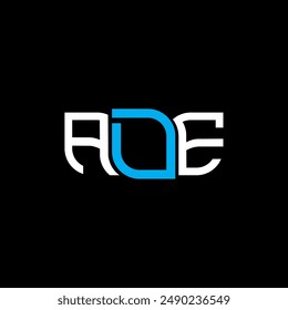Diseño del logotipo de ADE, logotipo simple y moderno de ADE. Diseño de alfabeto de lujo ADE  