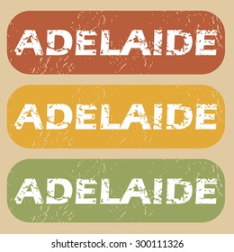 Adelaide on colored background
