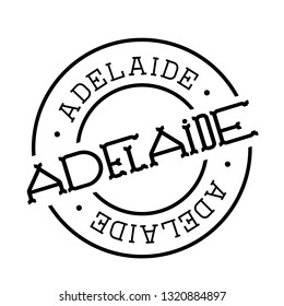 adelaide stamp on white background. Sign, label, sticker.
