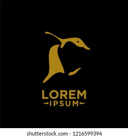 Adelie Penguin logo icon Vector Illustration