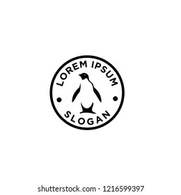 Adelie Penguin logo icon Vector Illustration