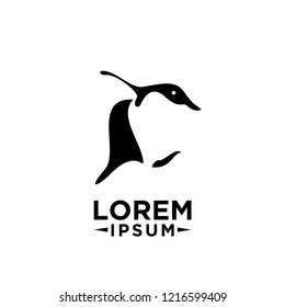 Adelie Penguin logo icon Vector Illustration