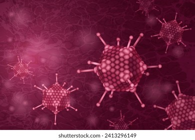 Adenovirus infection.  Isolated vector illustration