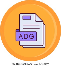 Adg Line vector Icon Design