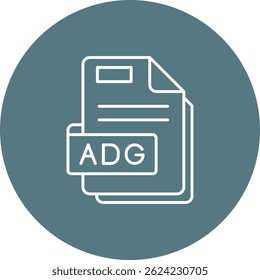 Adg Line vector Icon Design
