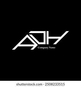 Design de logotipo ADH, ADH logotipo simples e moderno. ADH design de alfabeto luxuoso  