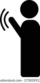 Adhan Llamada a la oración Icono de la mezquita islámica y símbolos de muezzin, grupo de Ilustraciones vectoriales planas, agregar Azan, minarete, tiempo de oración, adoración musulmana, icono negro