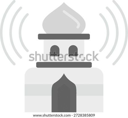 Adhan Line vector Icon Design