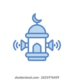 Adhan vector icon stock illustration