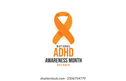 ADHD awareness month. background, banner, card, poster, template. Vector illustration.