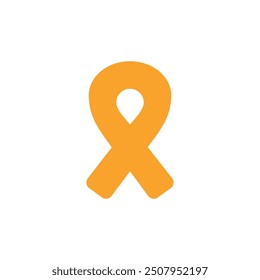 ADHD awareness ribbon, vector design