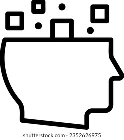 adhd line icon illustration vector