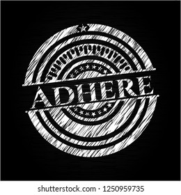 Adhere chalk emblem