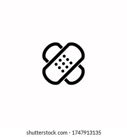 adhesive bandage icon flat vector logo design trendy illustration signage symbol graphic simple