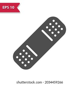 Adhesive Bandage, Plaster Icon. Professional, pixel perfect icon, EPS 10 format.