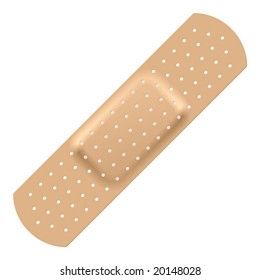 Adhesive bandage. Vector.